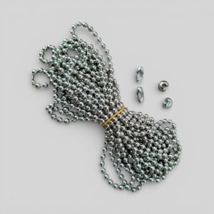 Kit Cadena, Conectores y Topes Metal p/ Cortina o Persiana