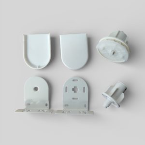 Juego de Mecanismo Persiana Enrollable Tipo Europeo Blanco p/ tubo de 38 mm