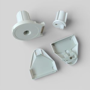 Juego de Mecanismo Persiana Enrollable Tipo Rollease P/ Tubo 38mm Blanco